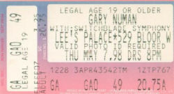Toronto Ticket 1998